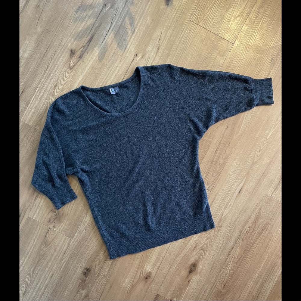 Sparkle & Fade dark grey half sleeve sweater